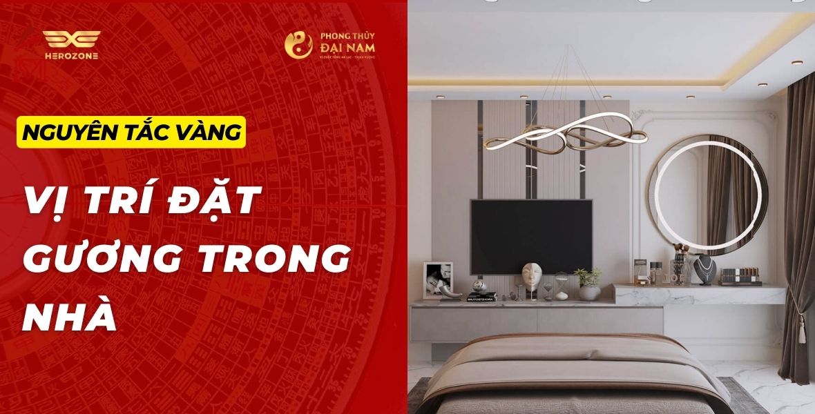 Vị trí đặt gương trong nhà