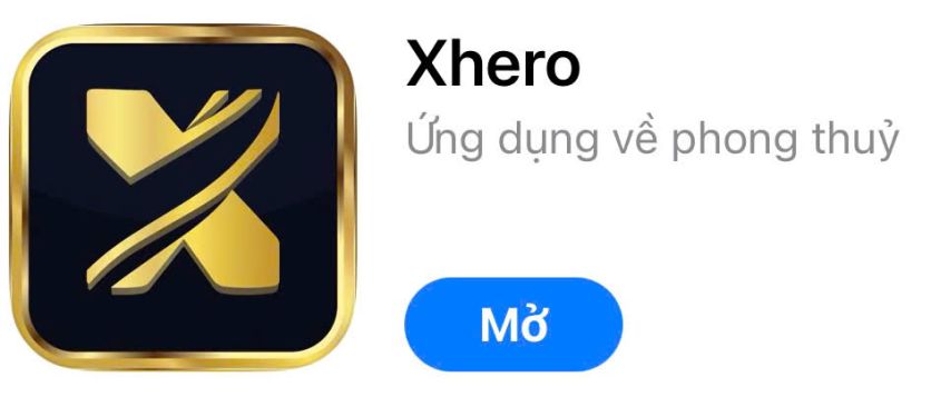 App Xhero trên điện thoại