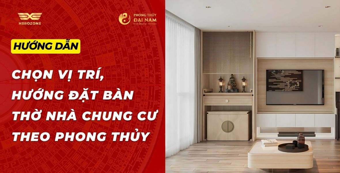 Phong thủy bàn thờ nhà chung cư